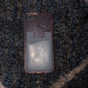 Pink glittery iPhone 6s case